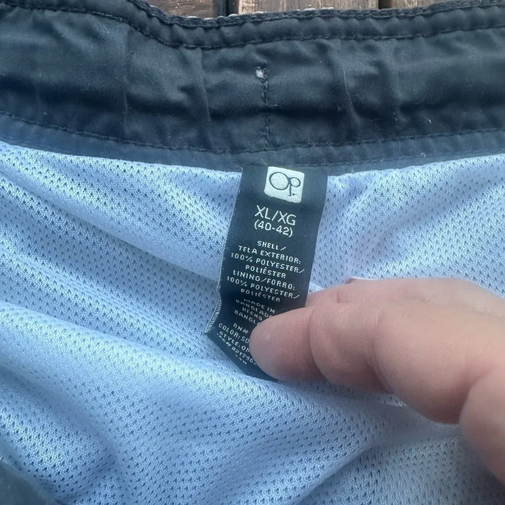 OP Light Gray Cargo Swim plus size trunks size 40-42